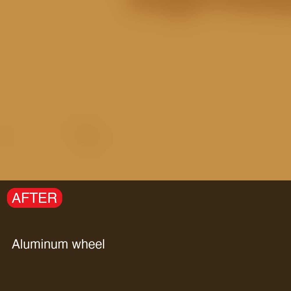 Aluminum wheel after bronze coating